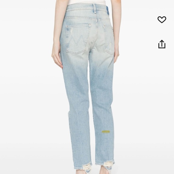 MOTHER mid-rise distressed jeans - Picture 2 of 8